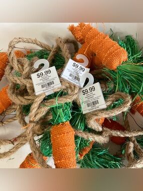 Burlap Carrot Hobby Lobby Garlands (set of 3)